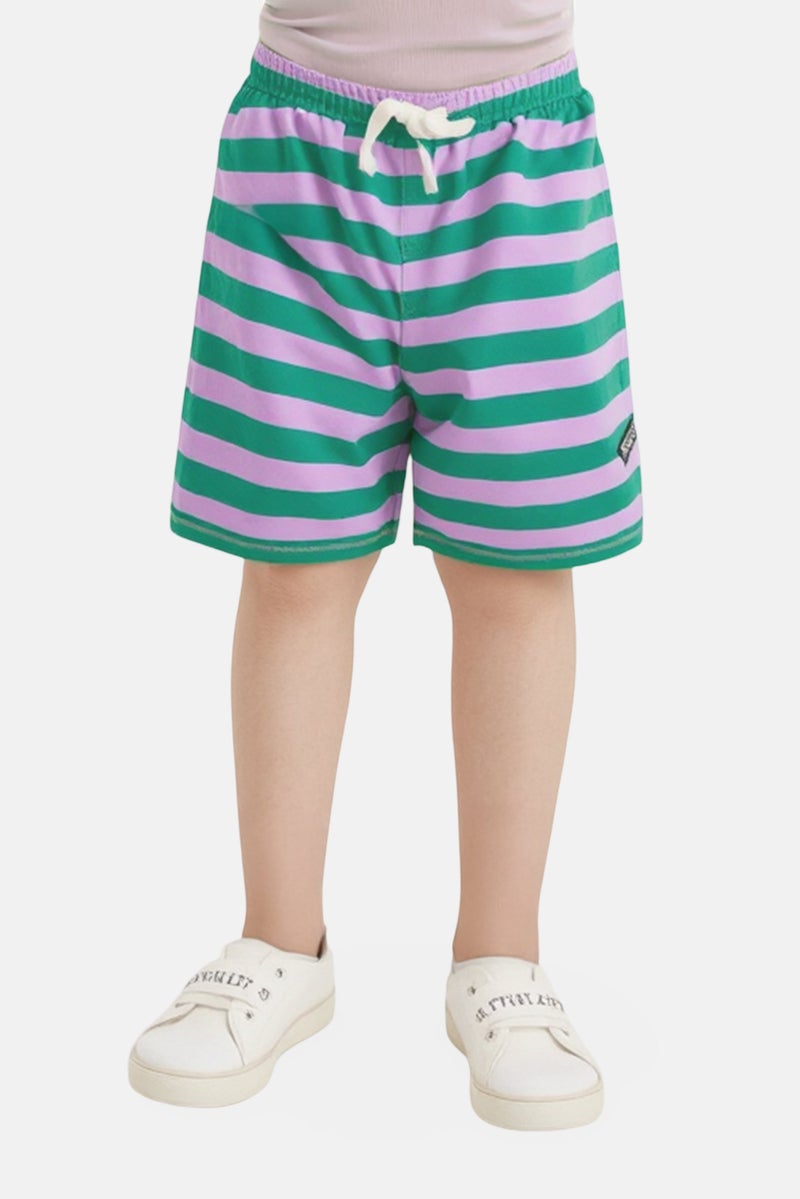 Hamleys Kids Boy Stripe Basic Shorts, Multicolor - Image 1